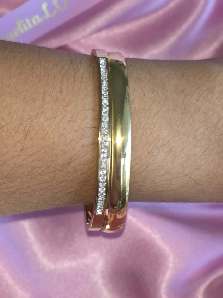 Set de Pulseras 'Luz Eterna' (Dúo Glamour Dorado) | Manuelita LO