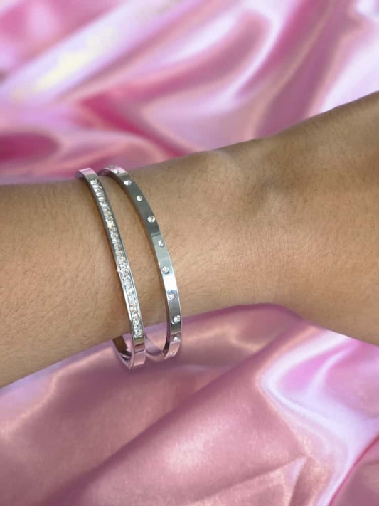 Set de Pulseras 'Cristal de Plata'| Manuelita LO