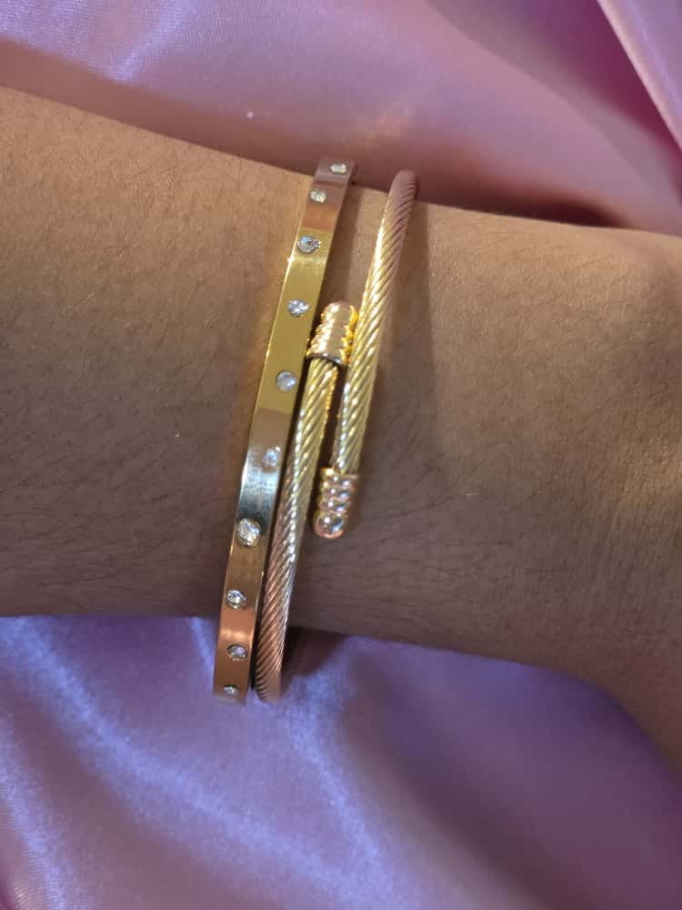 Set de pulseras "Destello Trenzado"|Manuelita L.O