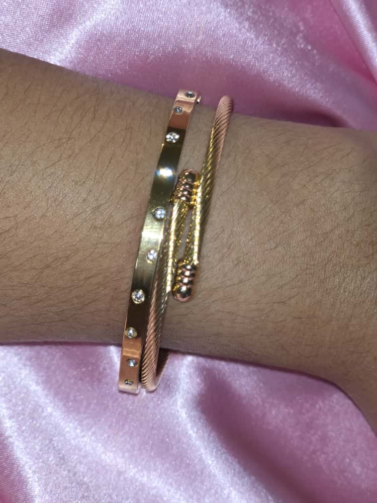 Set de pulseras "Destello Trenzado"|Manuelita L.O